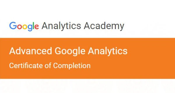 Advanced Google Analytics Certified | Google Analytics Academy