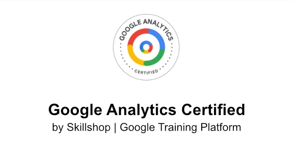 Google Analytics Certified | Skillshop
